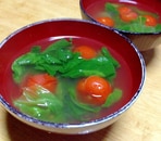 レタスとミニトマトの中華スープ